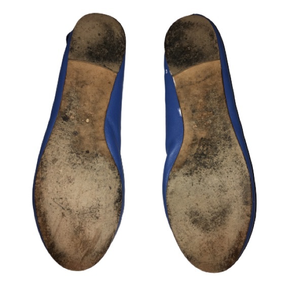 J Crew Leather Cobalt Blue Ballet Flats Classic 7 - Picture 7 of 8